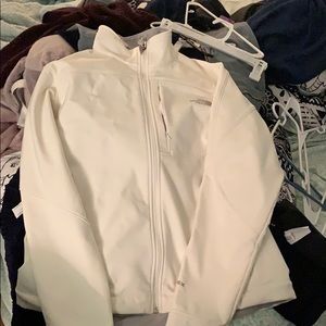 White north face jacket